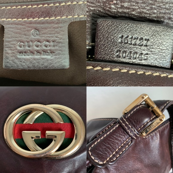 🔴SOLD🔴GUCCI Brown Leather "Britt" Shoulder Bag - Picture 4 of 8
